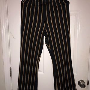 Cotton on - fitted stretch flare leg striped pants